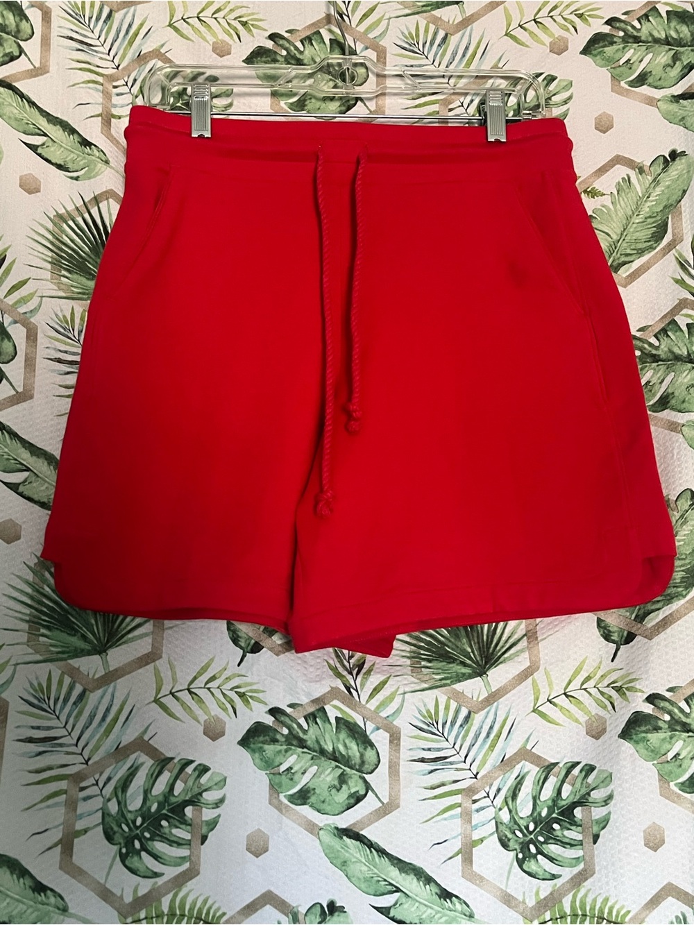 Chico's Bright Red Athletic Drawstring Shorts